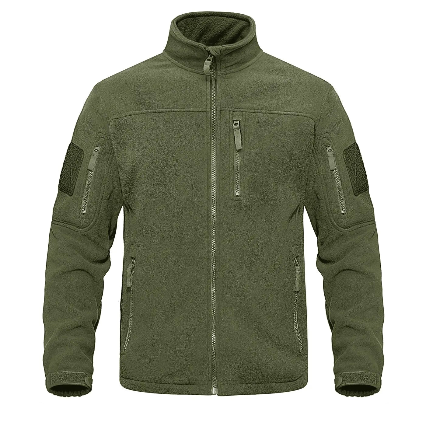 Full Zip Up Tactical Army Fleece Jacket Military Thermal Warm Outwear Windbreaker - Blade & Thread