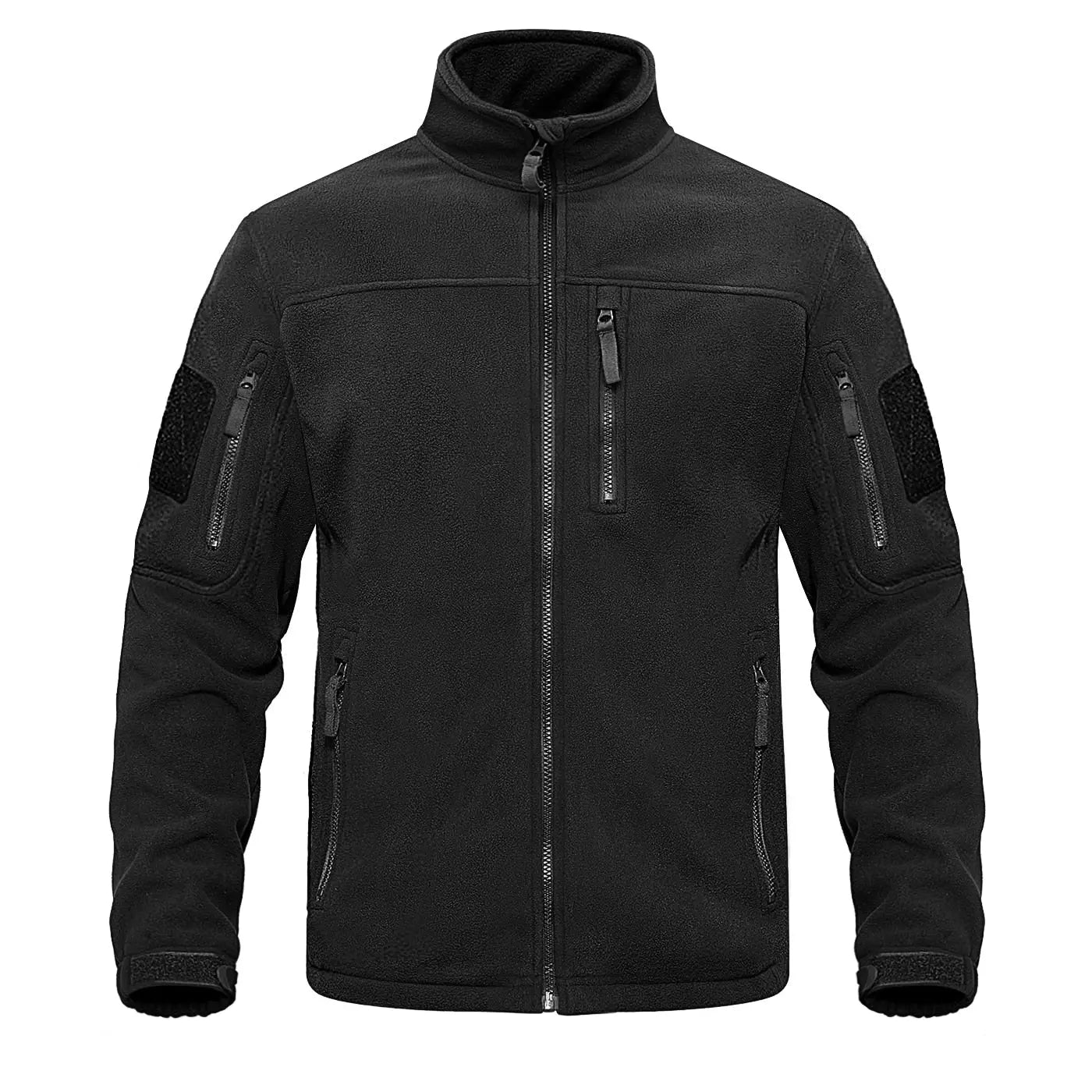 Full Zip Up Tactical Army Fleece Jacket Military Thermal Warm Outwear Windbreaker - Blade & Thread