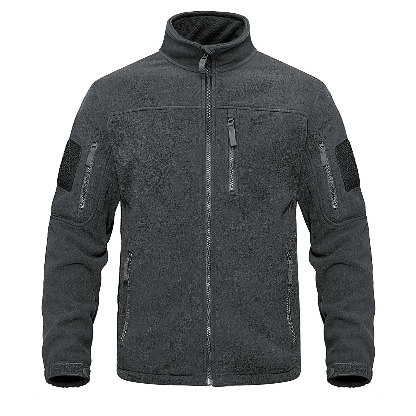Full Zip Up Tactical Army Fleece Jacket Military Thermal Warm Outwear Windbreaker - Blade & Thread