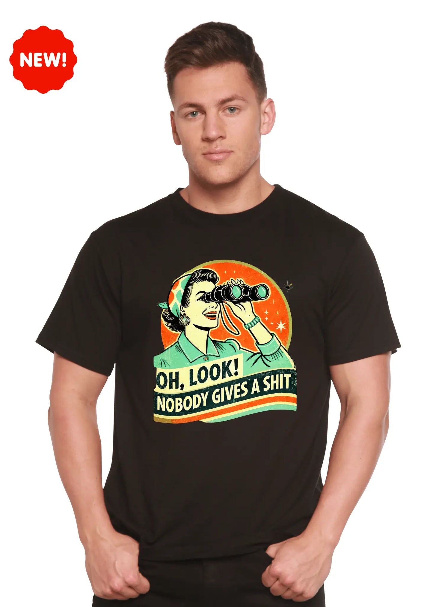 Funny Retro Woman Unisex Bamboo/Cotton Graphic T-Shirt - Blade & Thread