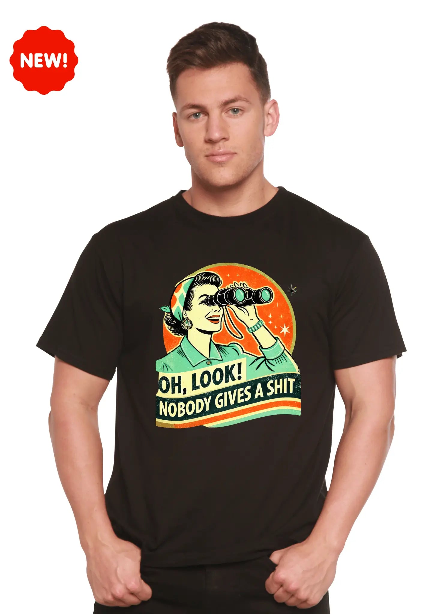 Funny Retro Woman Unisex Bamboo/Cotton Graphic T-Shirt - Blade & Thread