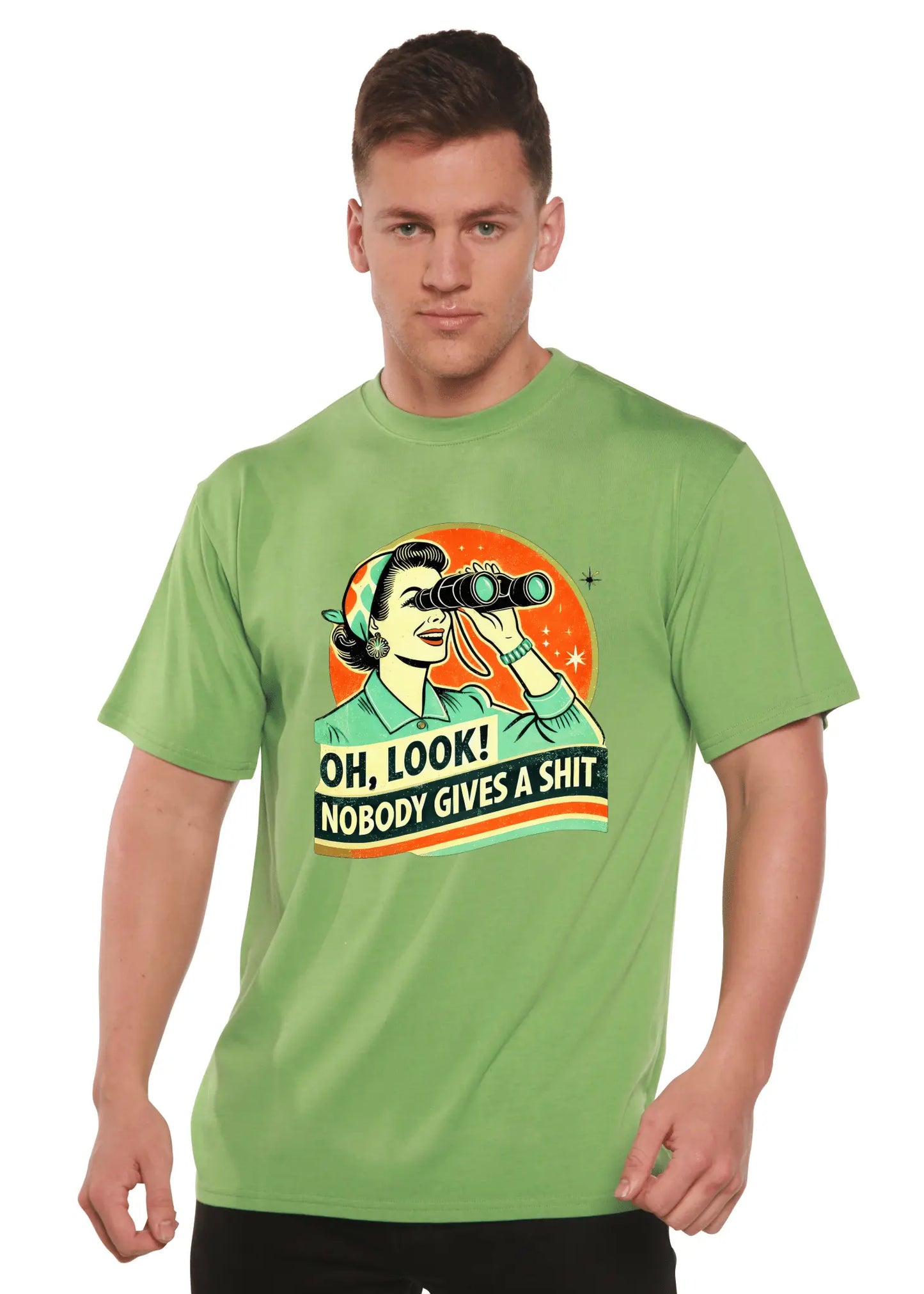 Funny Retro Woman Unisex Bamboo/Cotton Graphic T-Shirt - Blade & Thread
