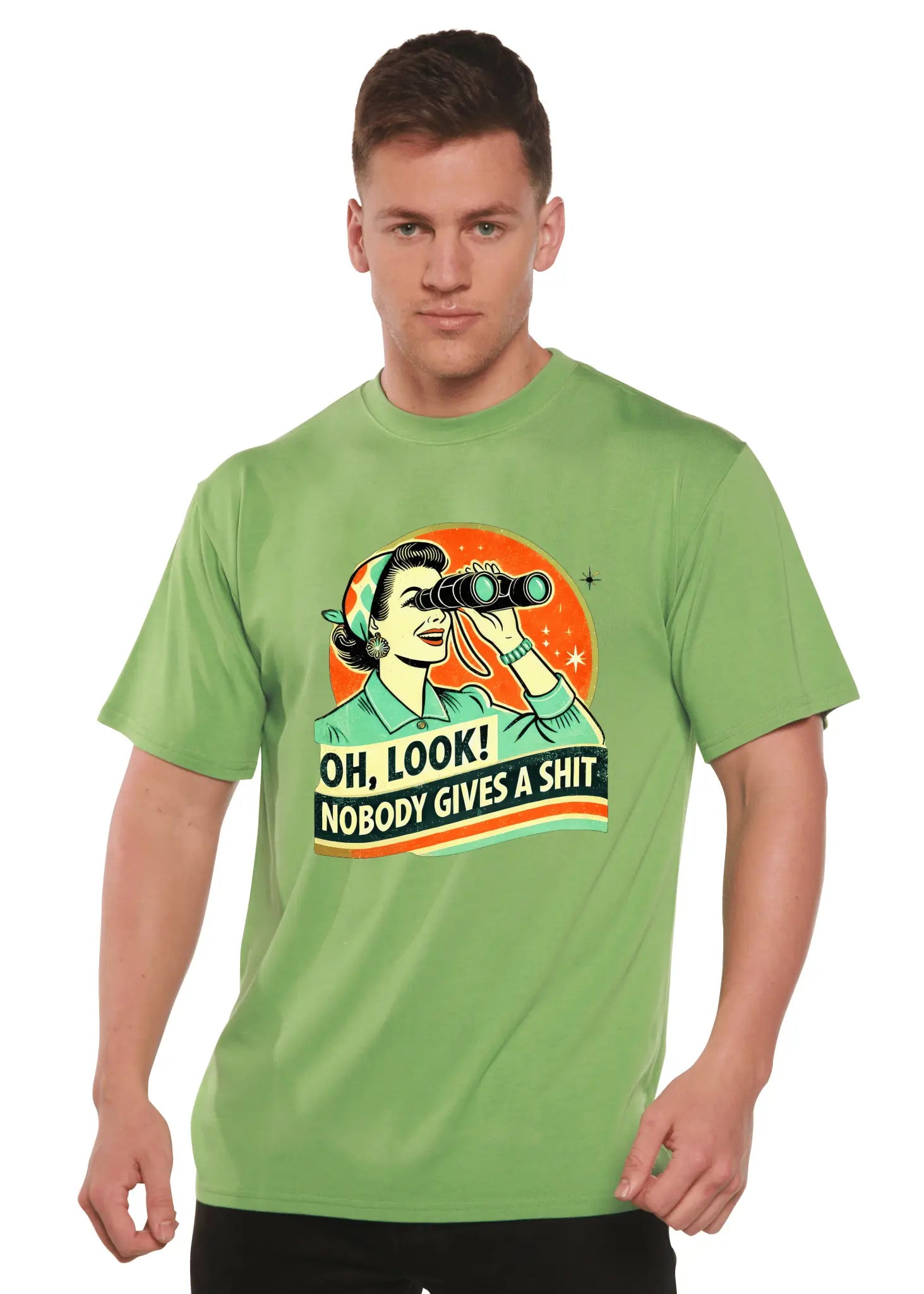 Funny Retro Woman Unisex Bamboo/Cotton Graphic T-Shirt - Blade & Thread
