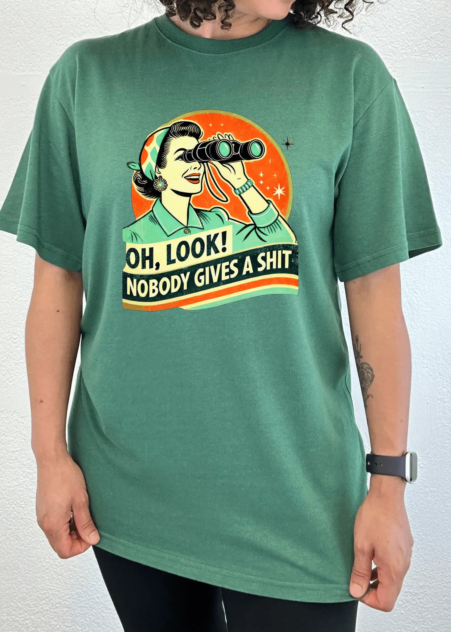 Funny Retro Woman Unisex Bamboo/Cotton Graphic T-Shirt - Blade & Thread