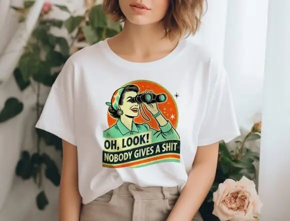 Funny Retro Woman Unisex Bamboo/Cotton Graphic T-Shirt - Blade & Thread