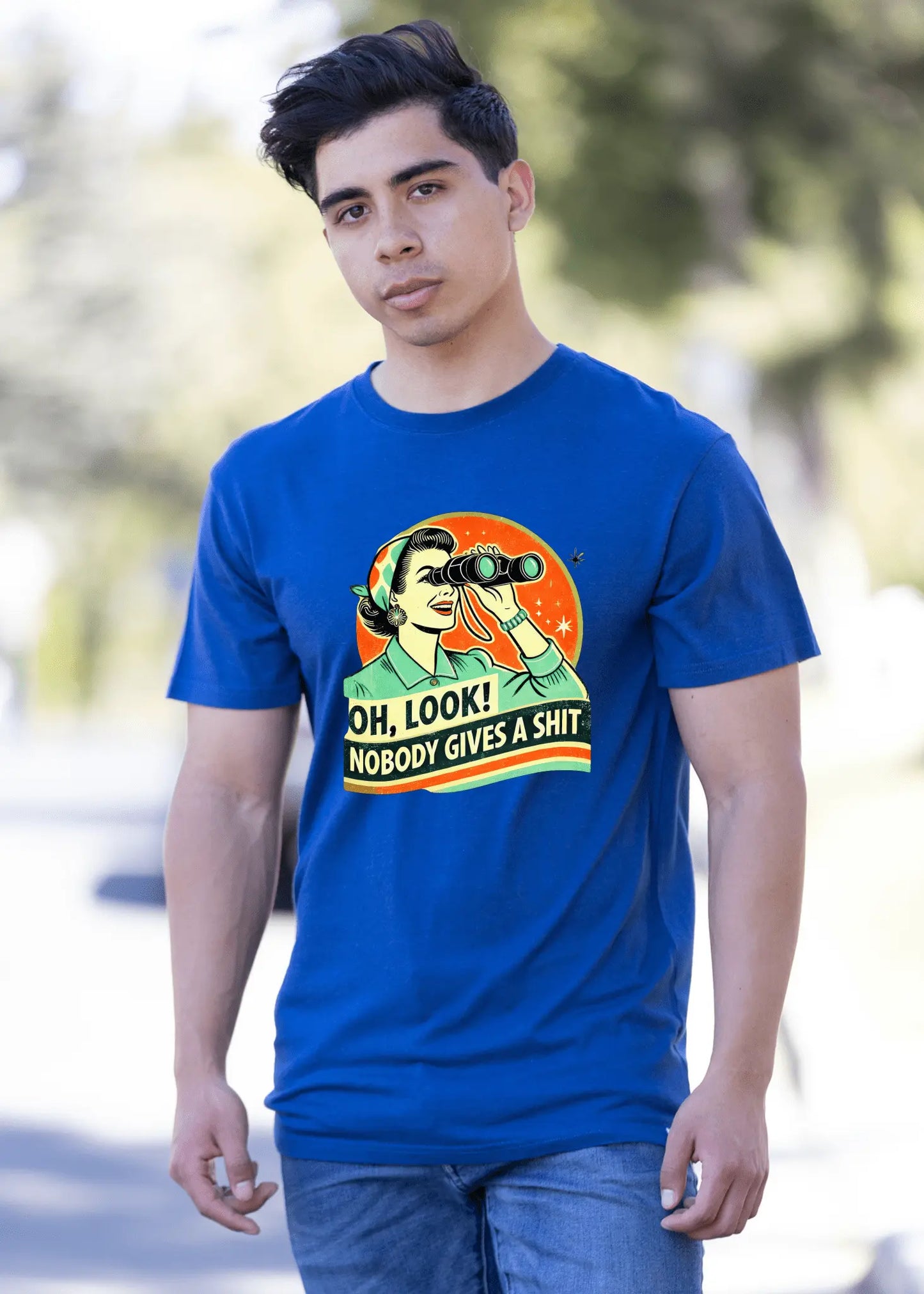 Funny Retro Woman Unisex Bamboo/Cotton Graphic T-Shirt - Blade & Thread