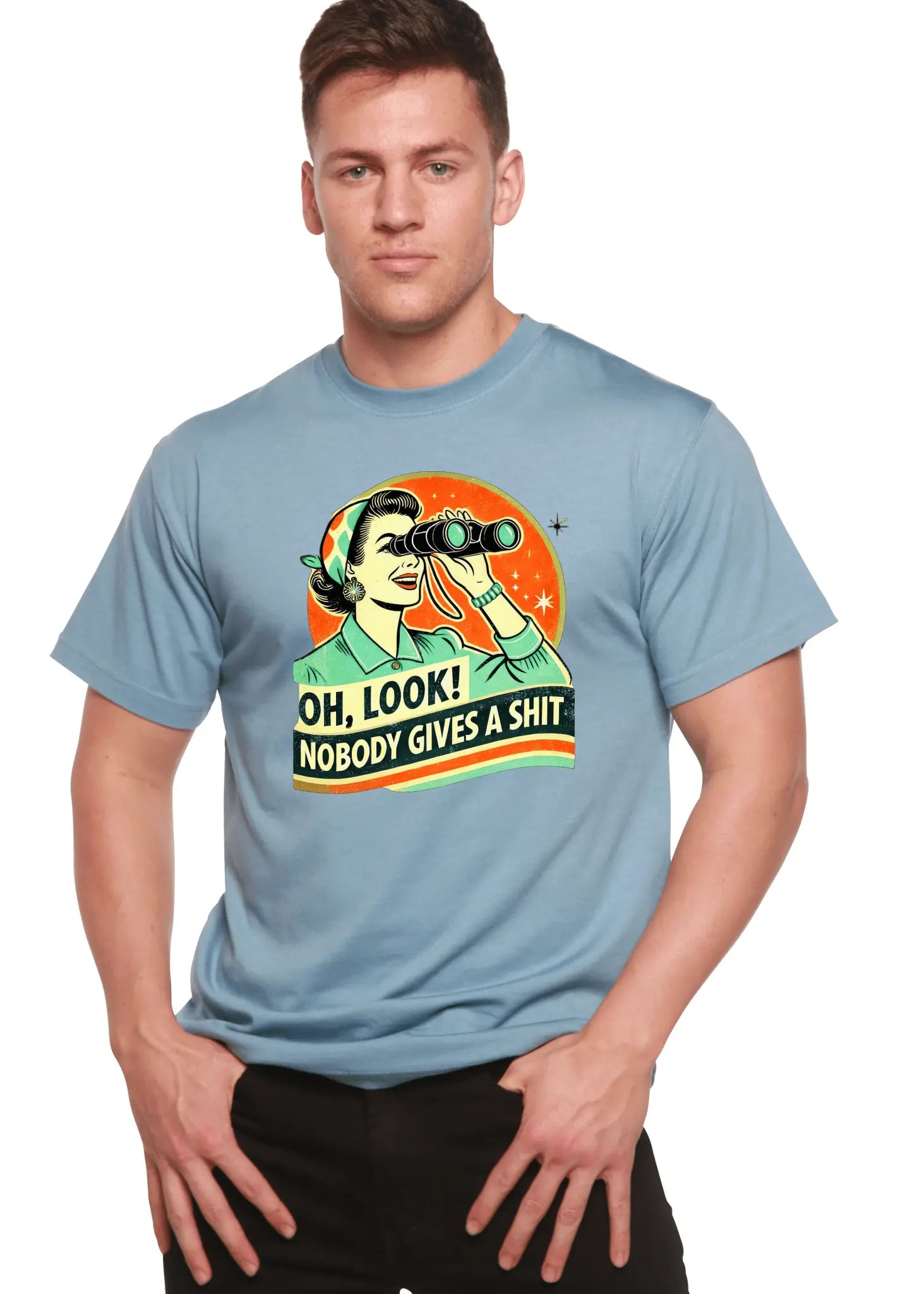 Funny Retro Woman Unisex Bamboo/Cotton Graphic T-Shirt - Blade & Thread