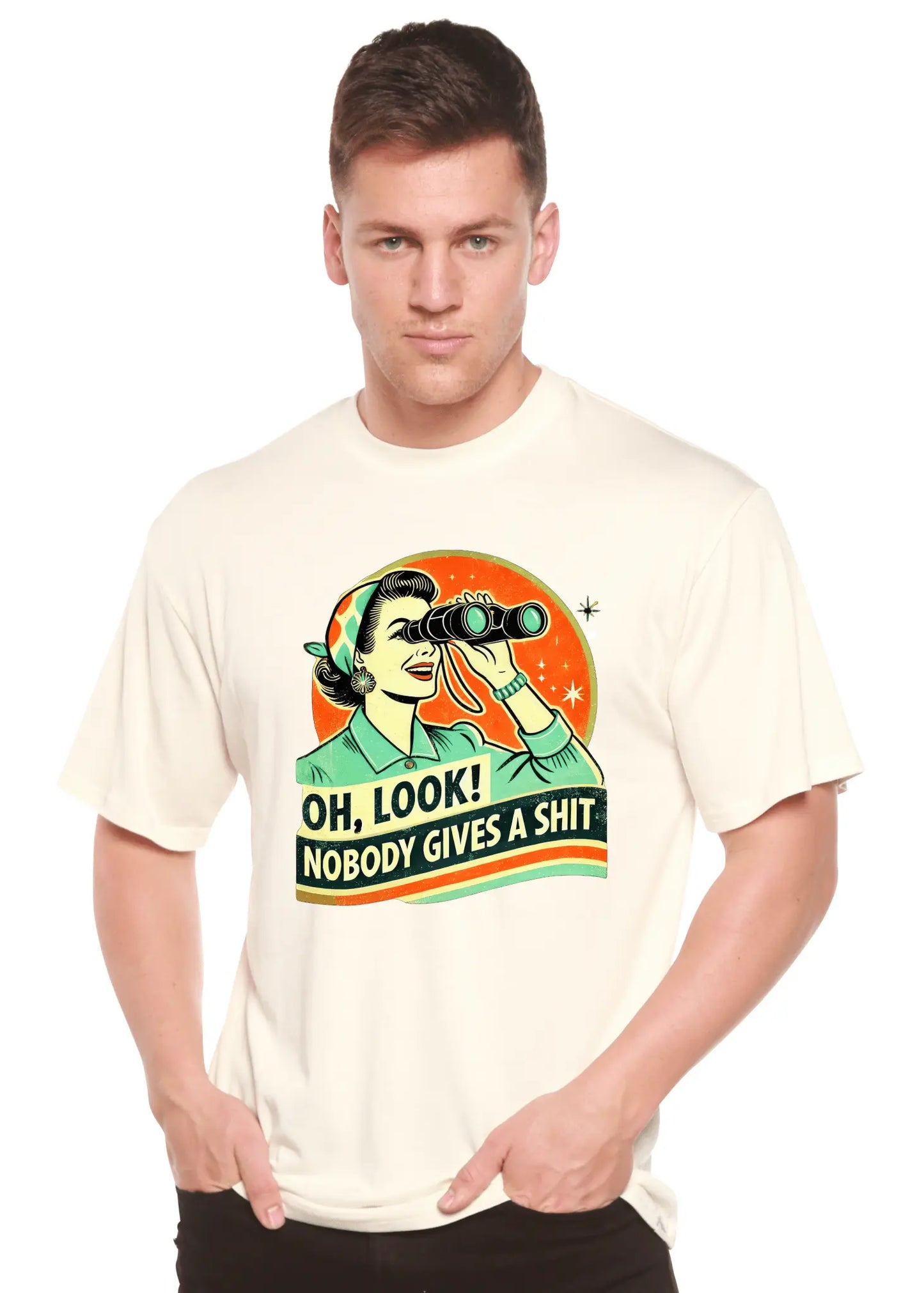 Funny Retro Woman Unisex Bamboo/Cotton Graphic T-Shirt - Blade & Thread