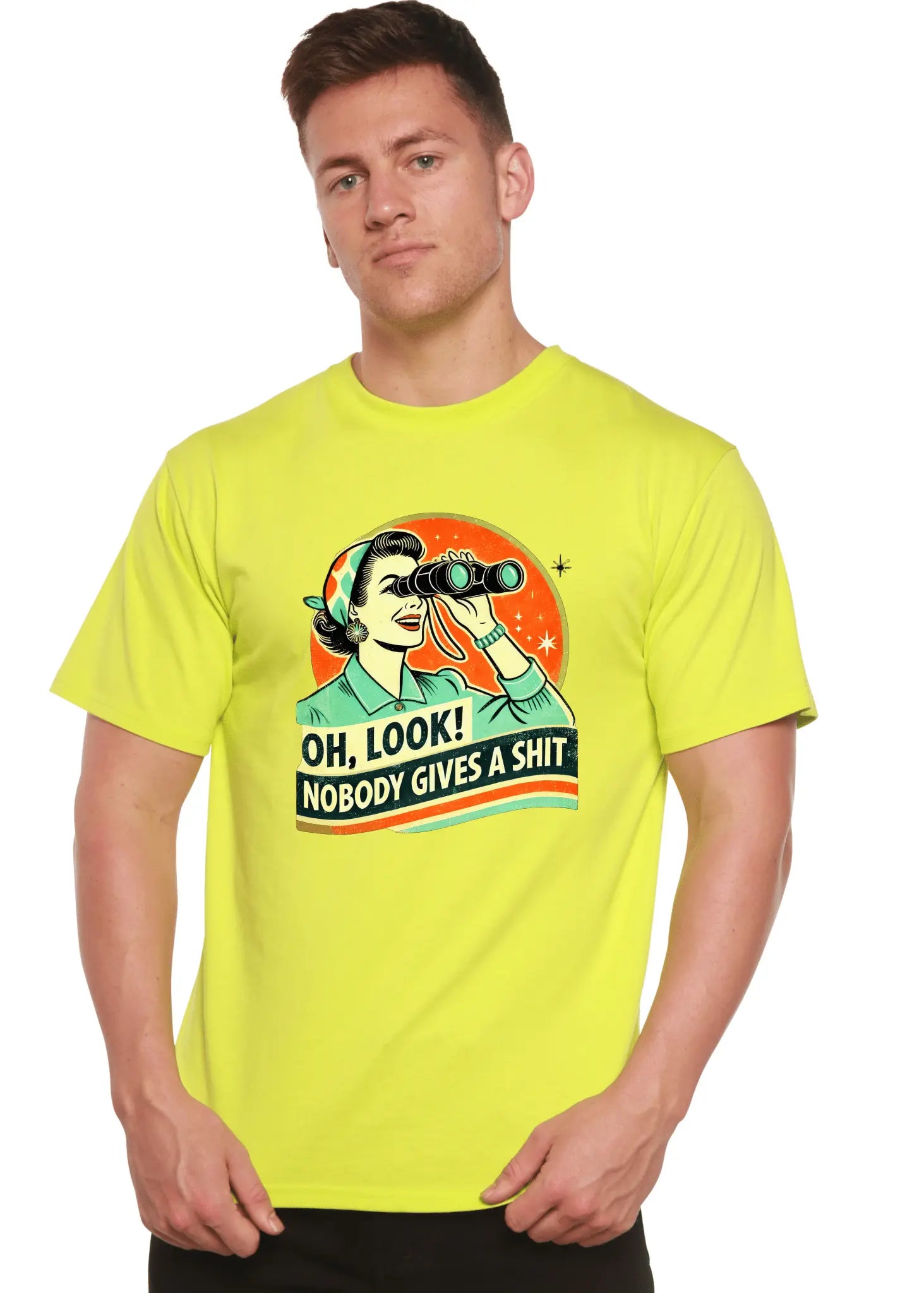 Funny Retro Woman Unisex Bamboo/Cotton Graphic T-Shirt - Blade & Thread