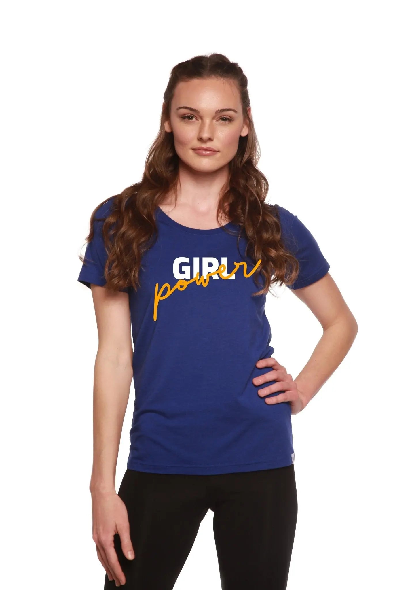 Girl Power Printed Women's Bamboo/Cotton Short Sleeve Scoop Neck T-Shirt - Blade & Thread