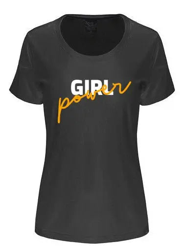 Girl Power Printed Women's Bamboo/Cotton Short Sleeve Scoop Neck T-Shirt - Blade & Thread
