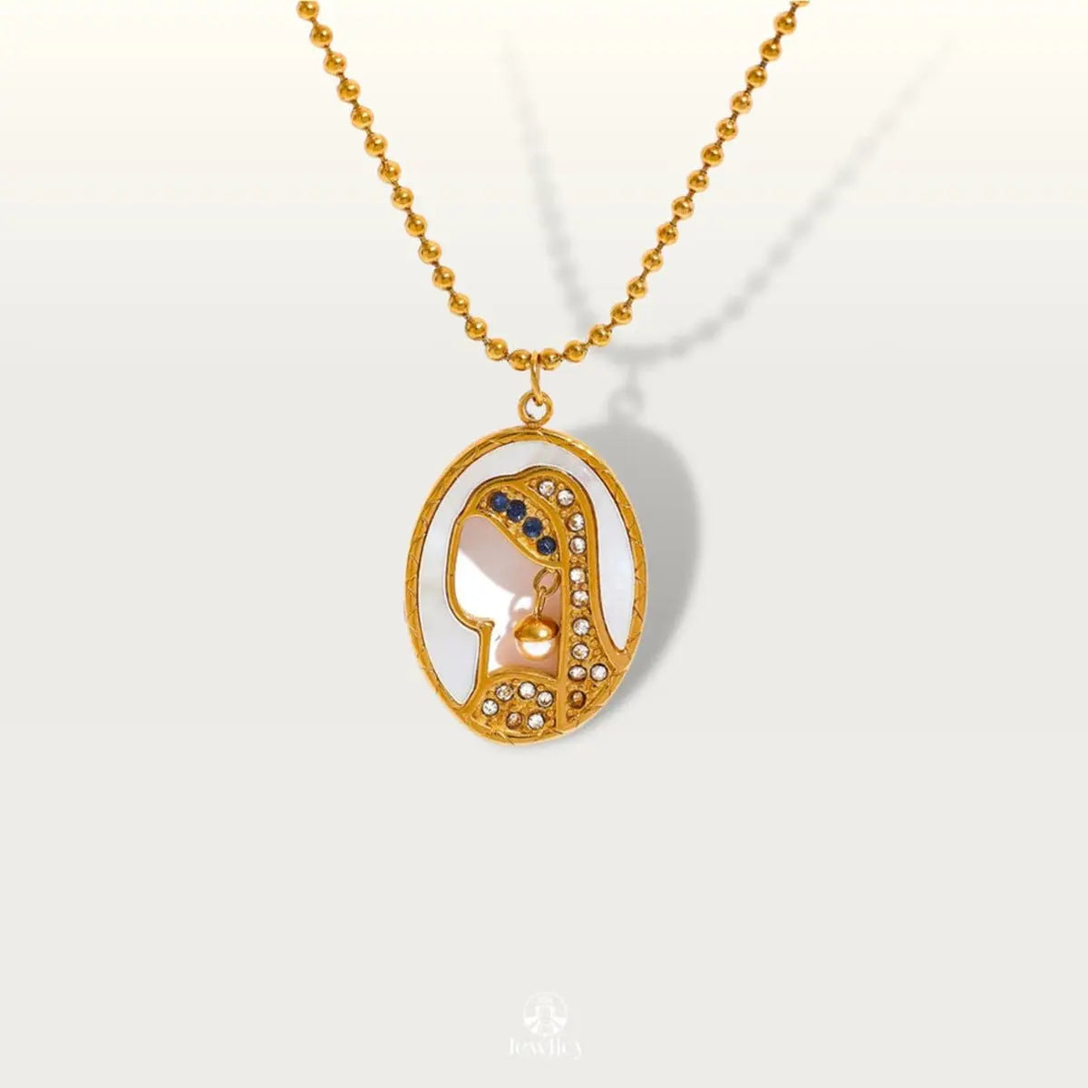 Girl with a pearl earring Pendant Necklace - Blade & Thread
