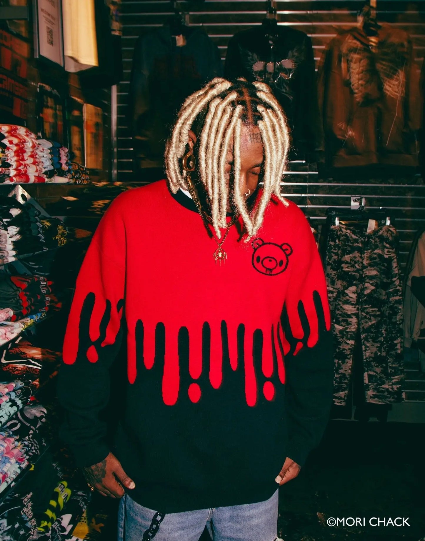 Gloomy Drip Knit Sweater - Blade & Thread