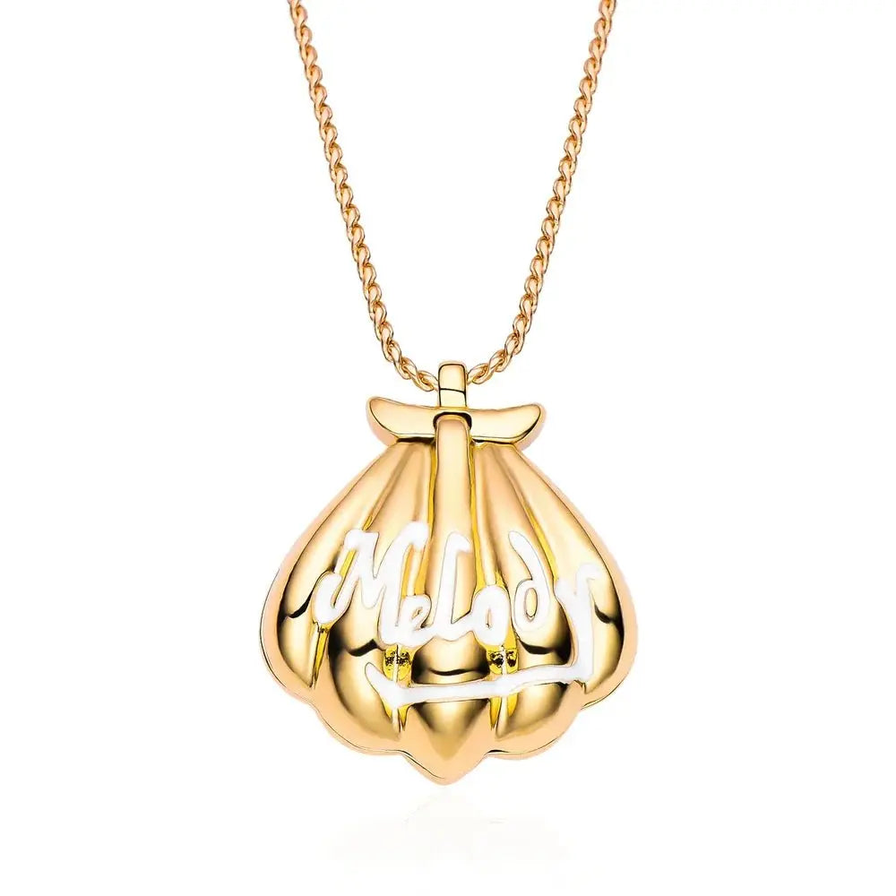gold shell necklace Melody for Girl Women Daughter - Blade & Thread