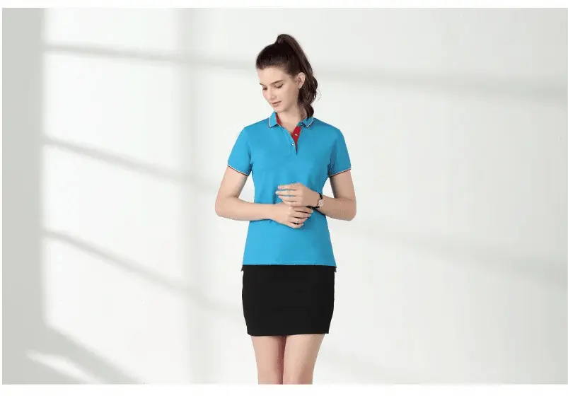 Golf Women's Polo Shirt Lapel Slim Fit Short Sleeve - Blade & Thread