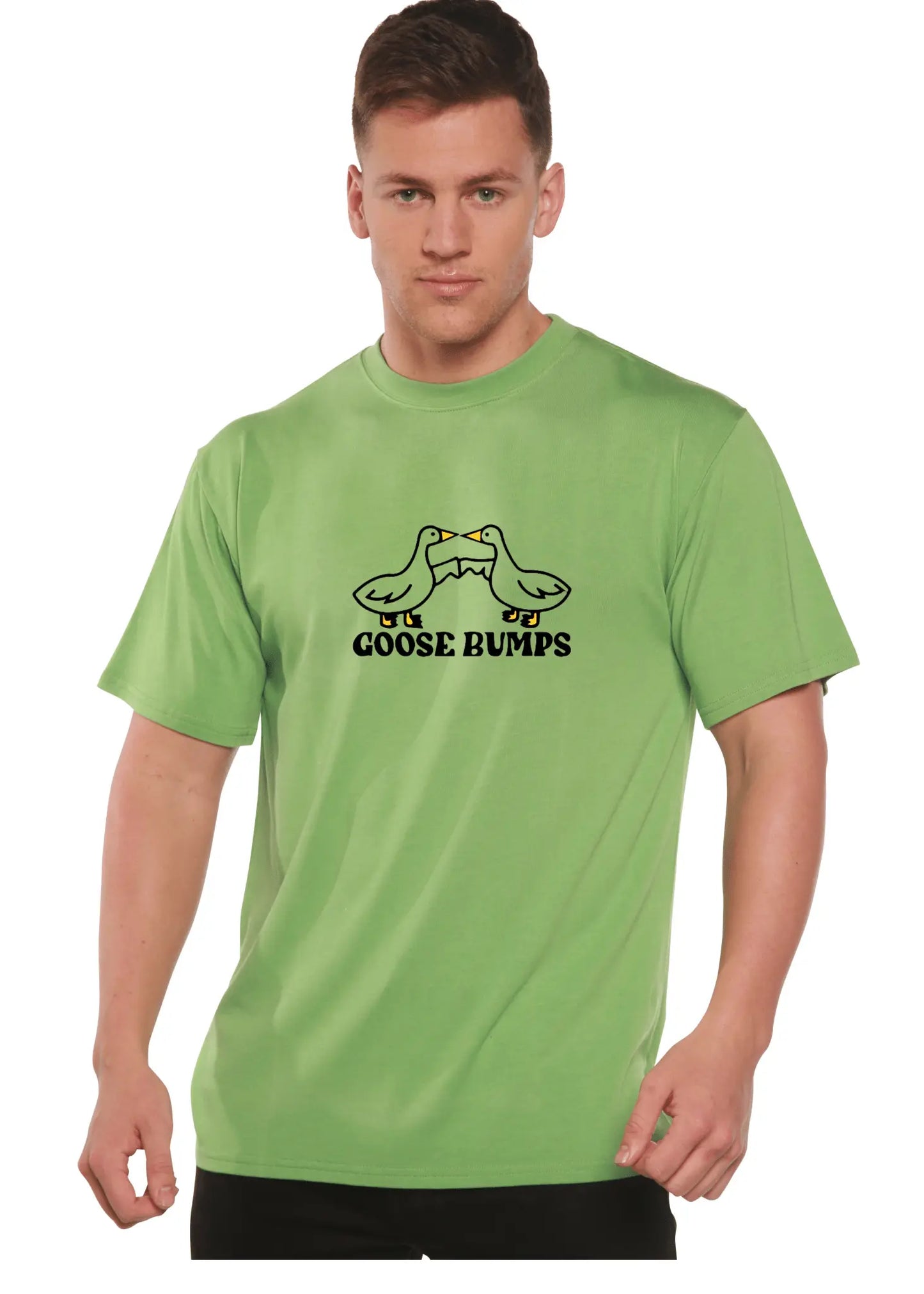 Goose Bumps Men's Bamboo Viscose/Organic Cotton Short Sleeve Graphic T-Shirt - Blade & Thread