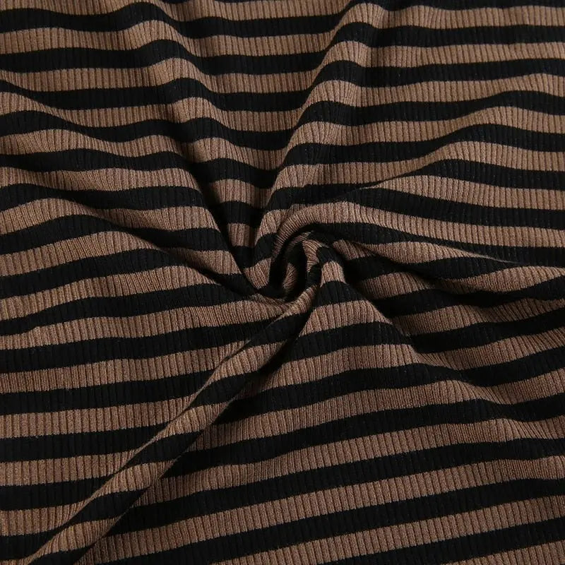 Goth Print Tops Stripe Cute T-Shirts Dark Academia Techwear Button Up V Neck Half Sleeve Sweat Shirts - Blade & Thread
