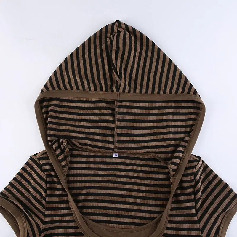 Goth Print Tops Stripe Cute T-Shirts Dark Academia Techwear Button Up V Neck Half Sleeve Sweat Shirts - Blade & Thread