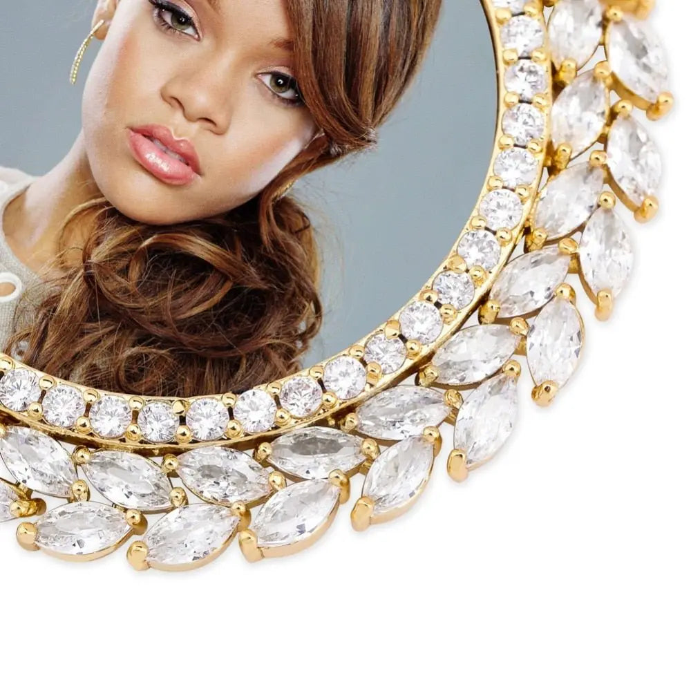 Grain Custom Photo Round Medallion Pendant Necklace Hip hop Jewelry - Blade & Thread