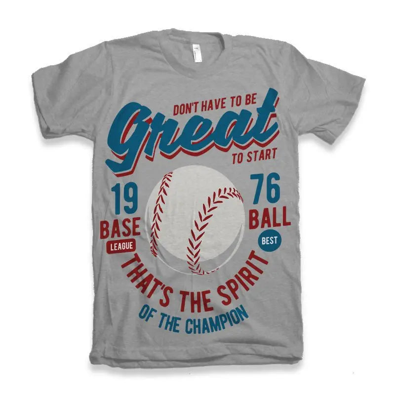 Great Baseball Men's Bamboo Viscose/Organic Cotton Short Sleeve Graphic T-Shirt - Blade & Thread