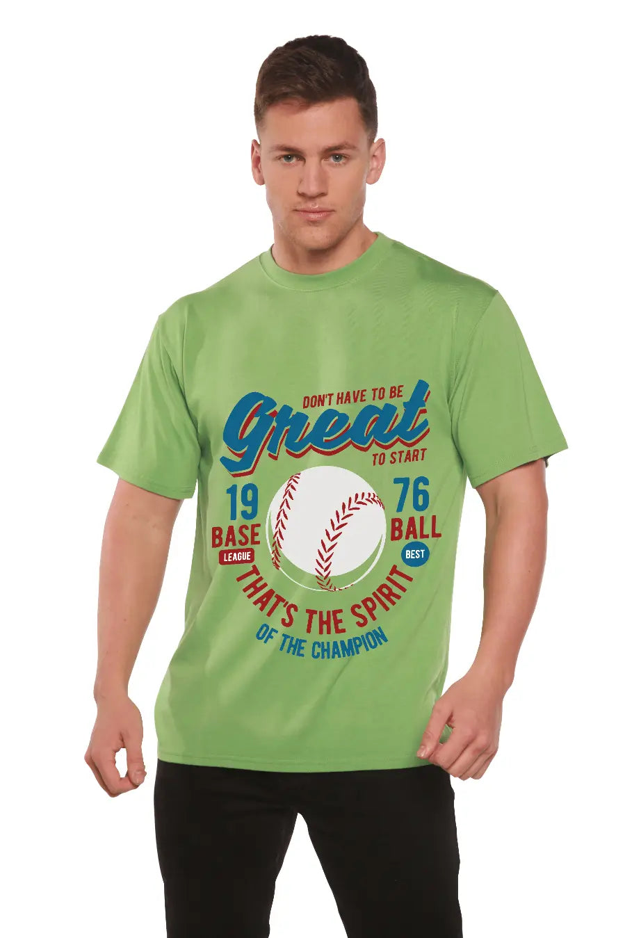 Great Baseball Men's Bamboo Viscose/Organic Cotton Short Sleeve Graphic T-Shirt - Blade & Thread