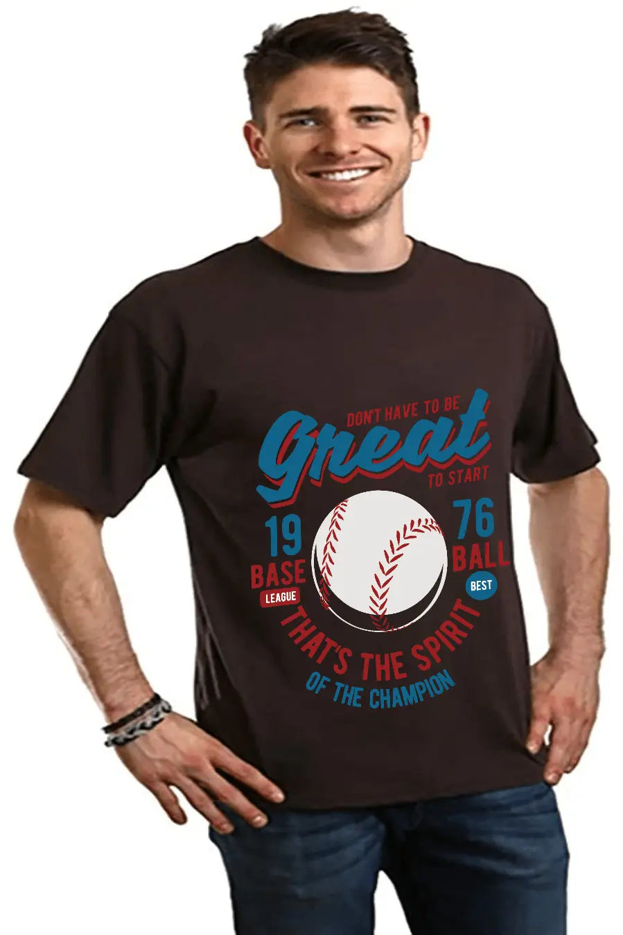 Great Baseball Men's Bamboo Viscose/Organic Cotton Short Sleeve Graphic T-Shirt - Blade & Thread