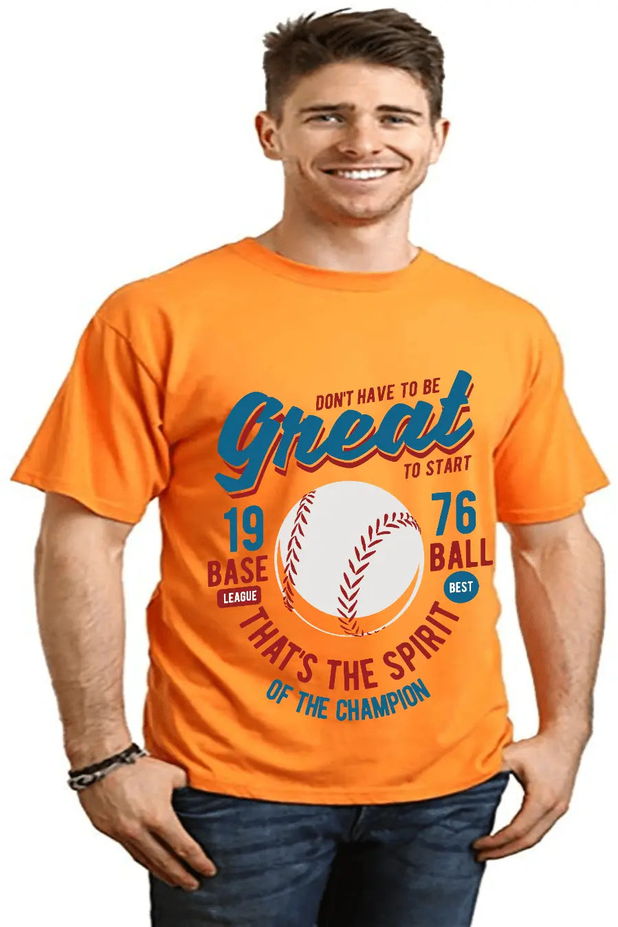 Great Baseball Men's Bamboo Viscose/Organic Cotton Short Sleeve Graphic T-Shirt - Blade & Thread