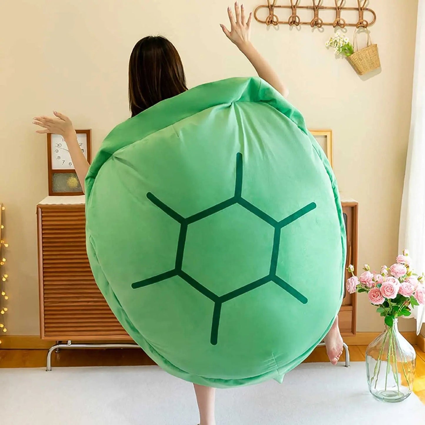 Green Wearable Turtle Shell Pillows - Blade & Thread