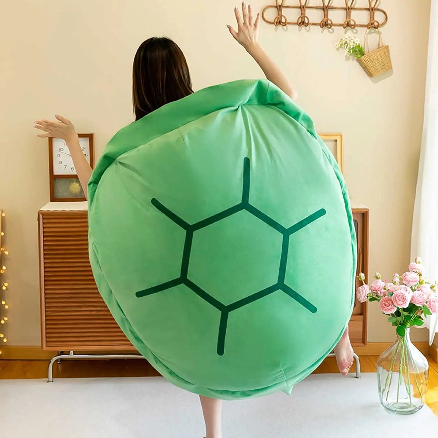 Green Wearable Turtle Shell Pillows - Blade & Thread