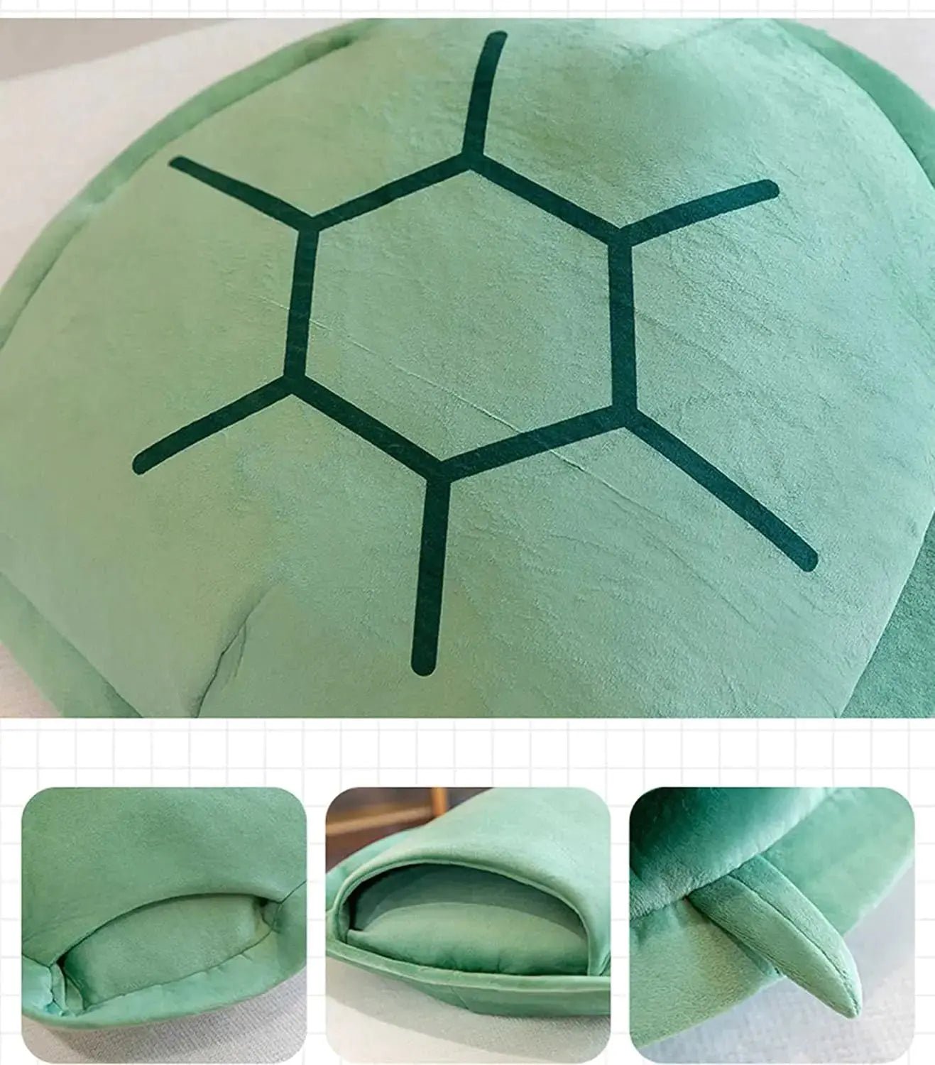 Green Wearable Turtle Shell Pillows - Blade & Thread