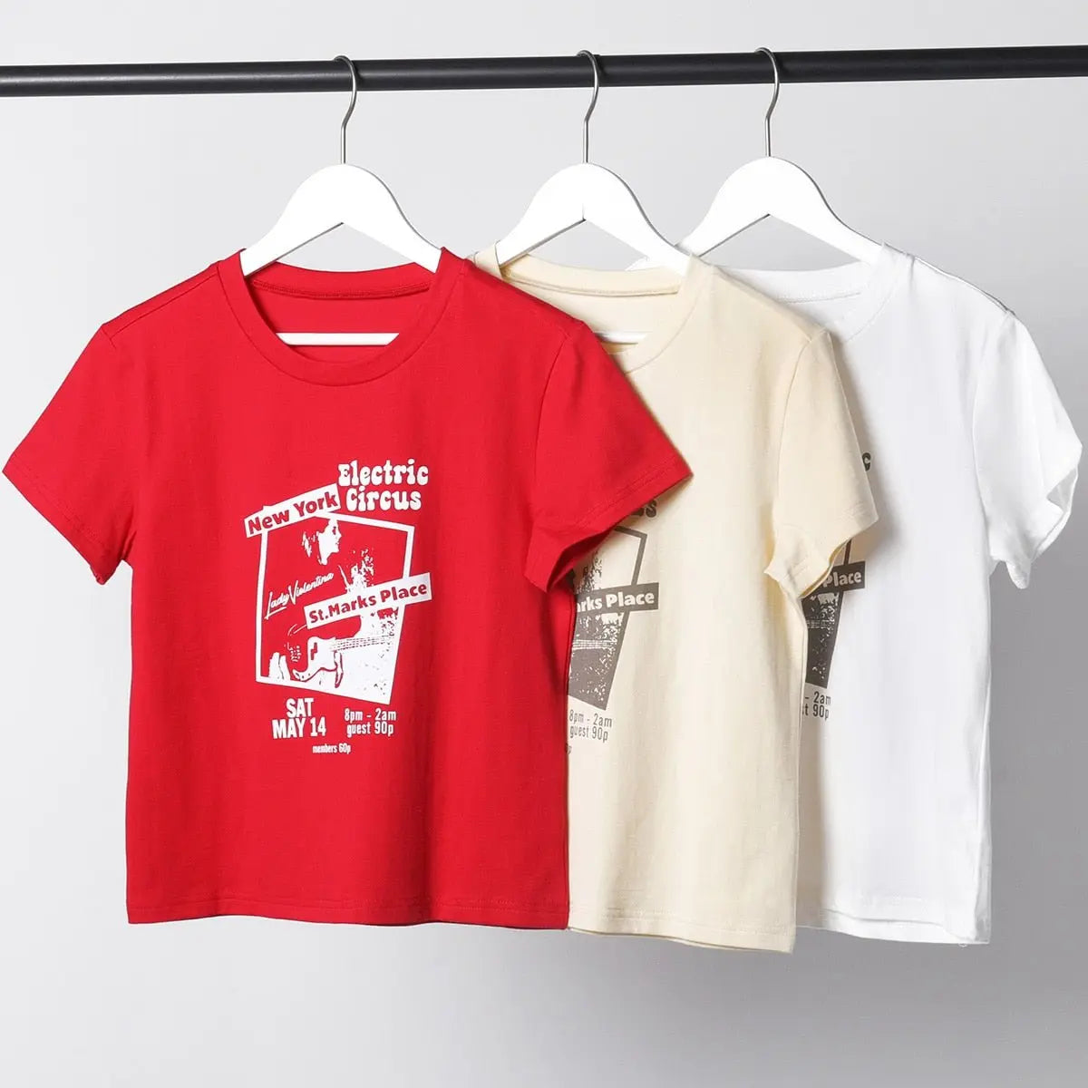 Guitar Crop Top Women Summer Round Neck Short Sleeve Cotton T Shirt Casual Streetwear Tshirt - Blade & Thread