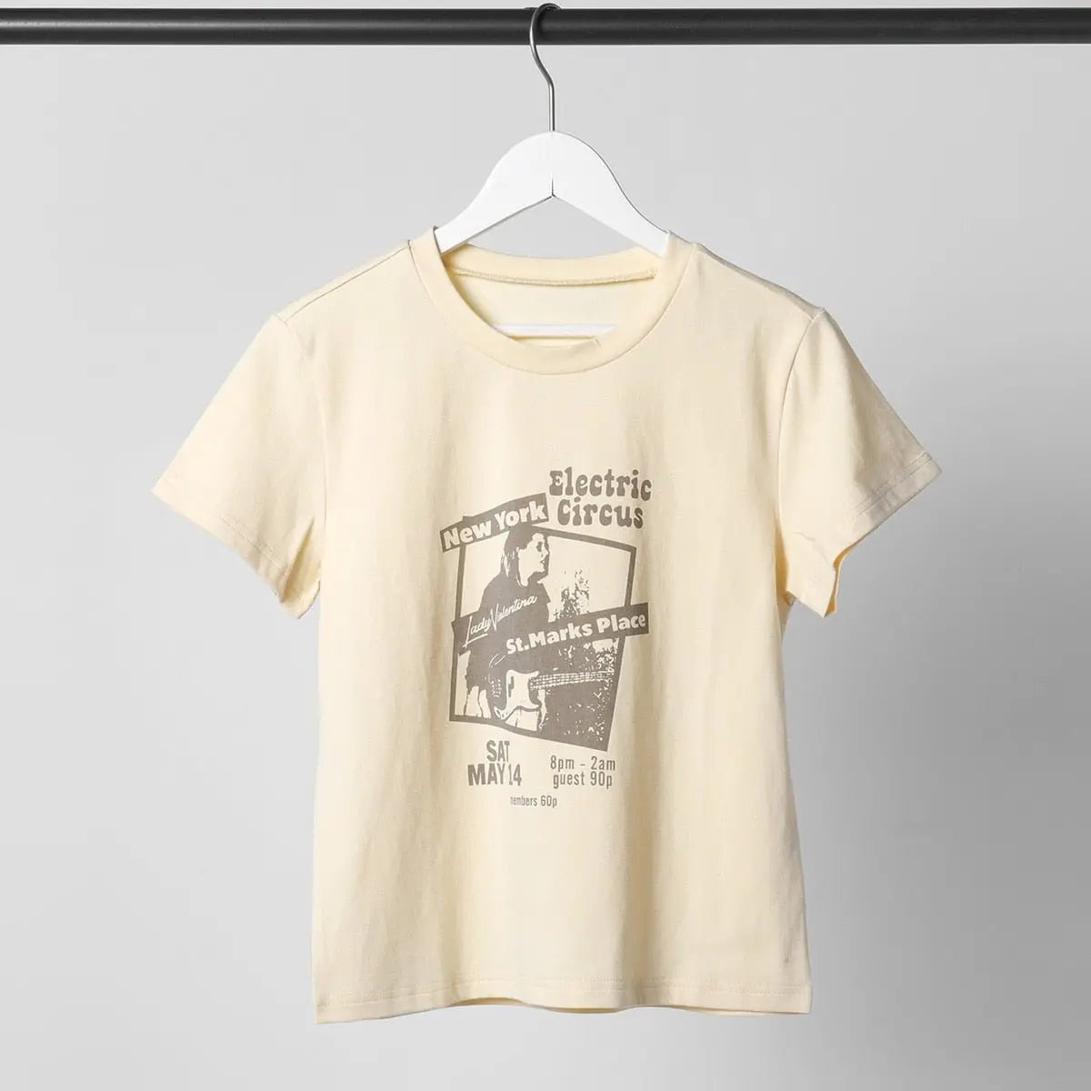 Guitar Crop Top Women Summer Round Neck Short Sleeve Cotton T Shirt Casual Streetwear Tshirt - Blade & Thread