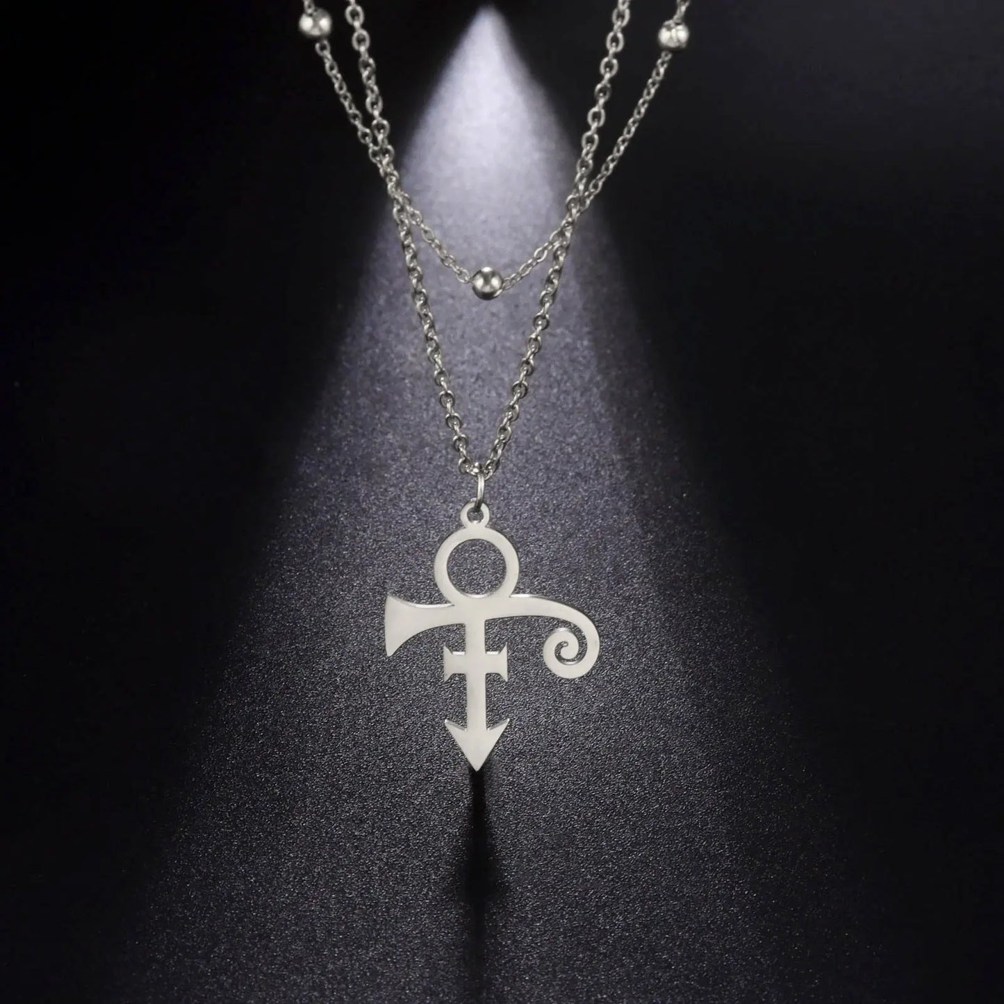 Guitar Memorial Love Symbol Pendant Necklace Le Petit Prince Necklaces - Blade & Thread