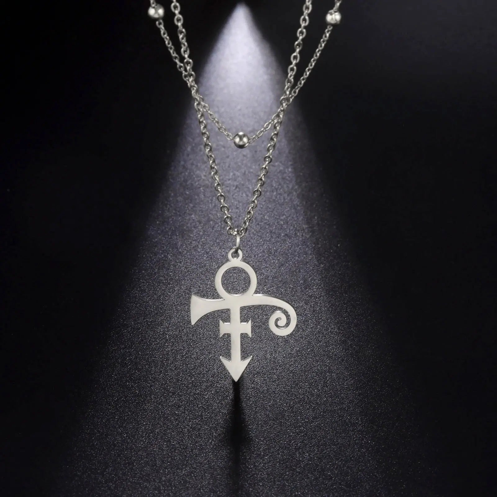 Guitar Memorial Love Symbol Pendant Necklace Le Petit Prince Necklaces - Blade & Thread