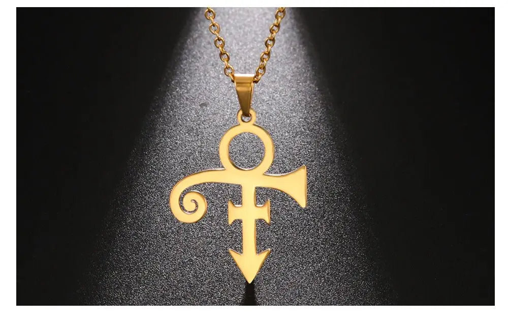 Guitar Memorial Love Symbol Pendant Necklace Le Petit Prince Necklaces - Blade & Thread
