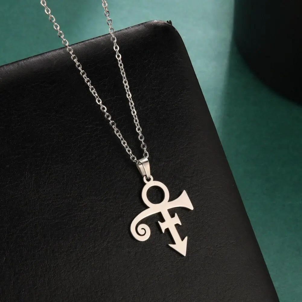 Guitar Memorial Love Symbol Pendant Necklace Le Petit Prince Necklaces - Blade & Thread