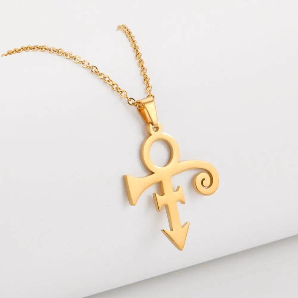 Guitar Memorial Love Symbol Pendant Necklace Le Petit Prince Necklaces - Blade & Thread