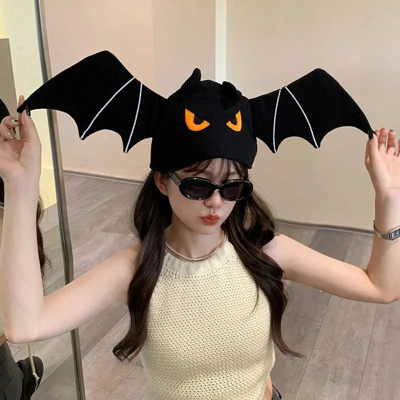 Halloween black bat hat - Blade & Thread