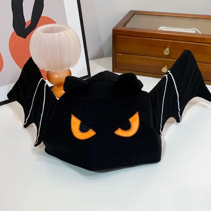 Halloween black bat hat - Blade & Thread