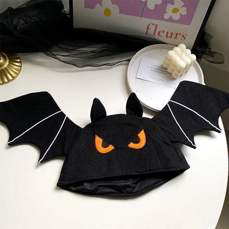 Halloween black bat hat - Blade & Thread