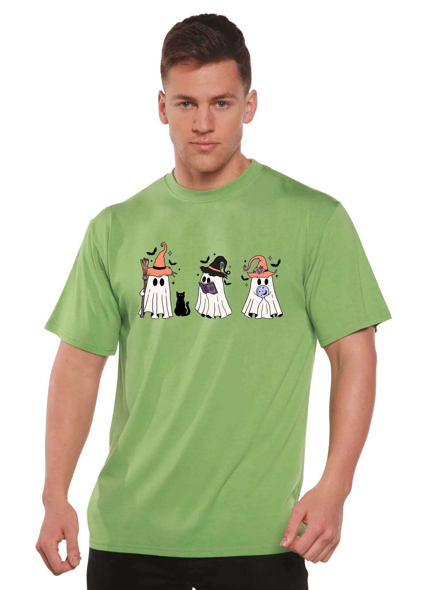 Halloween Boo Men's Bamboo Viscose/Organic Cotton Short Sleeve Graphic T-Shirt - Blade & Thread