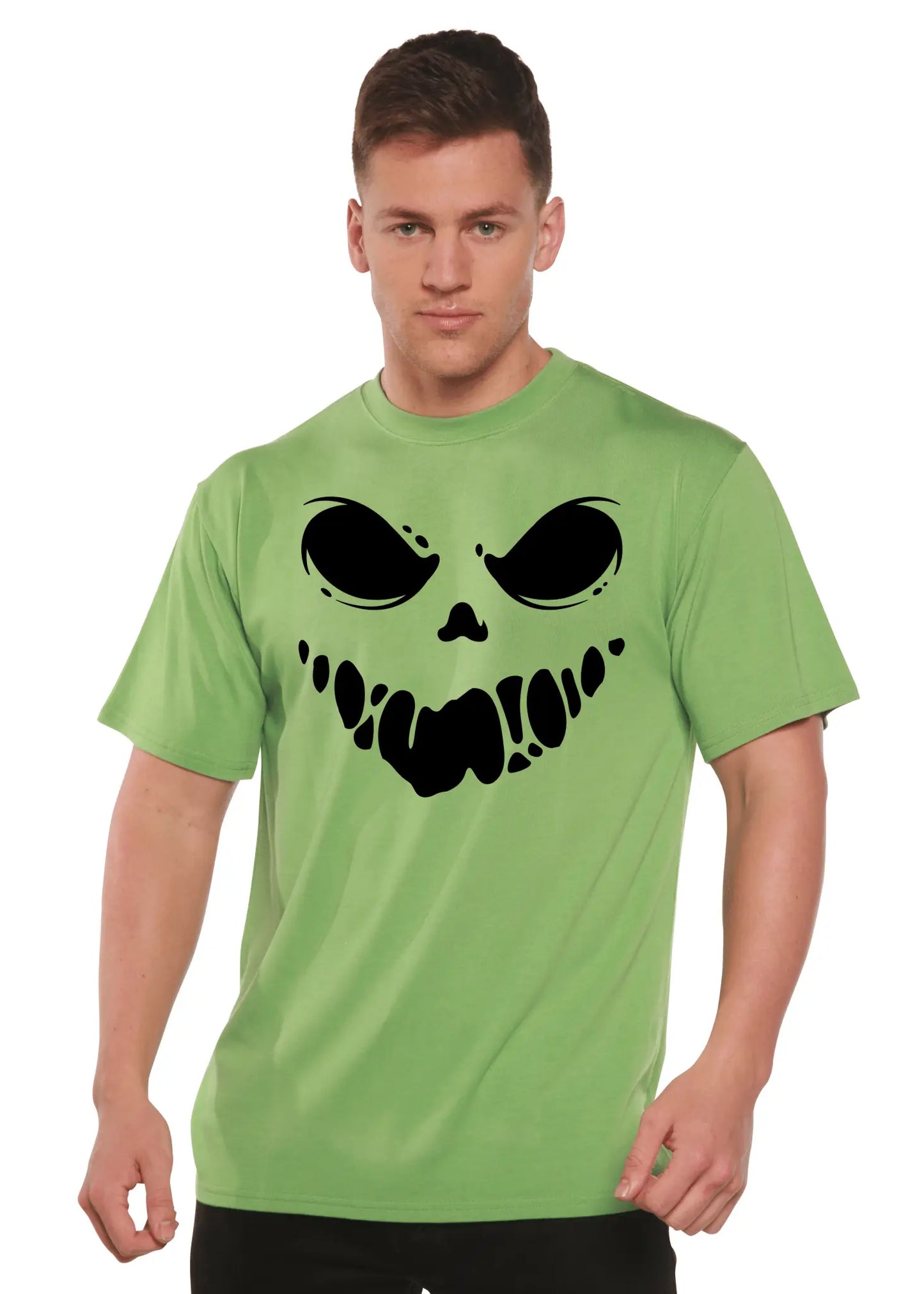 Halloween Boo Men's Bamboo Viscose/Organic Cotton Short Sleeve Graphic T-Shirt - Blade & Thread