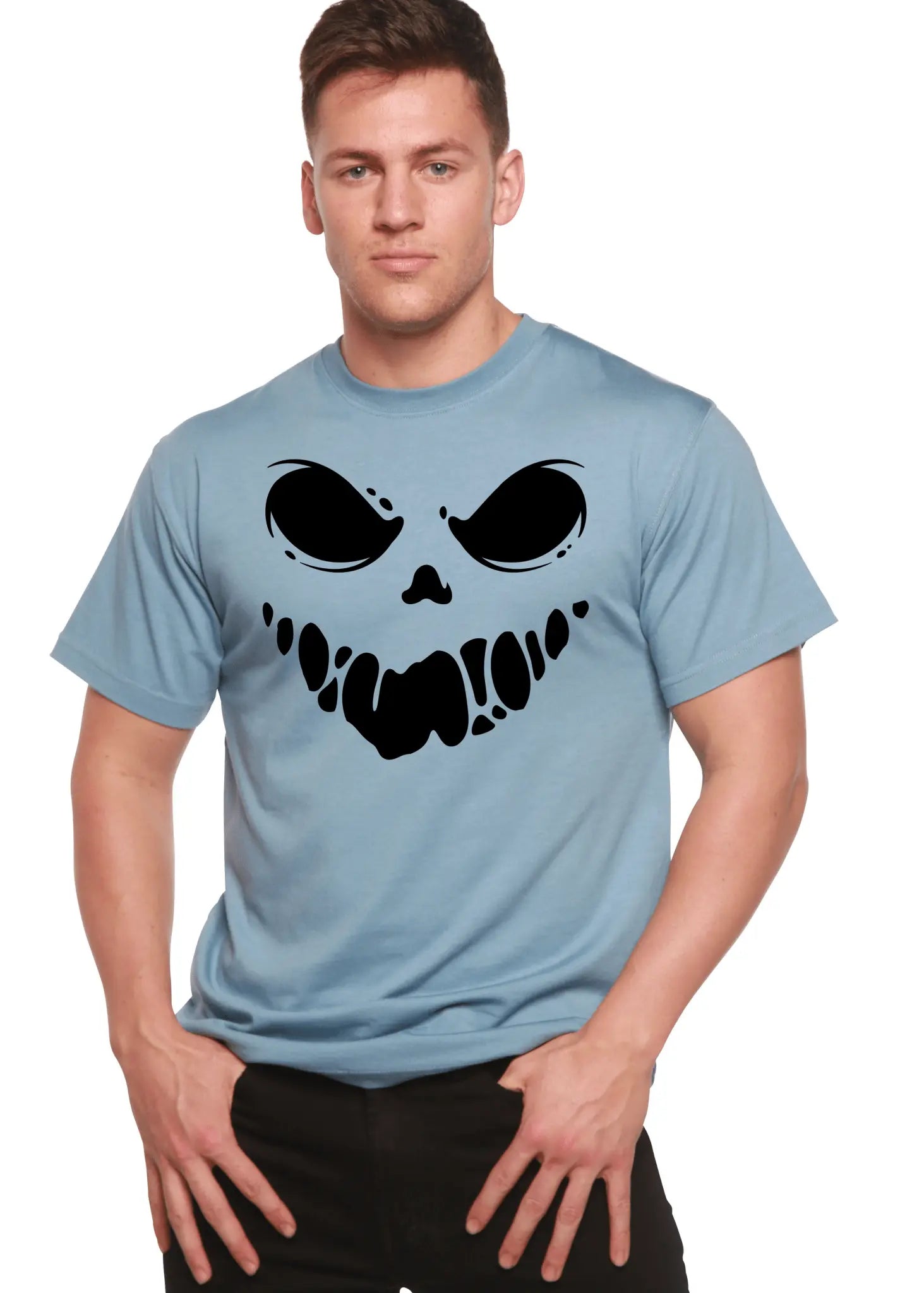 Halloween Boo Men's Bamboo Viscose/Organic Cotton Short Sleeve Graphic T-Shirt - Blade & Thread