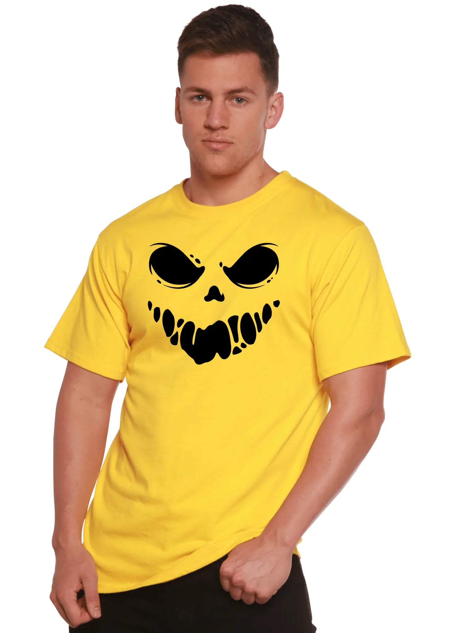 Halloween Boo Men's Bamboo Viscose/Organic Cotton Short Sleeve Graphic T-Shirt - Blade & Thread