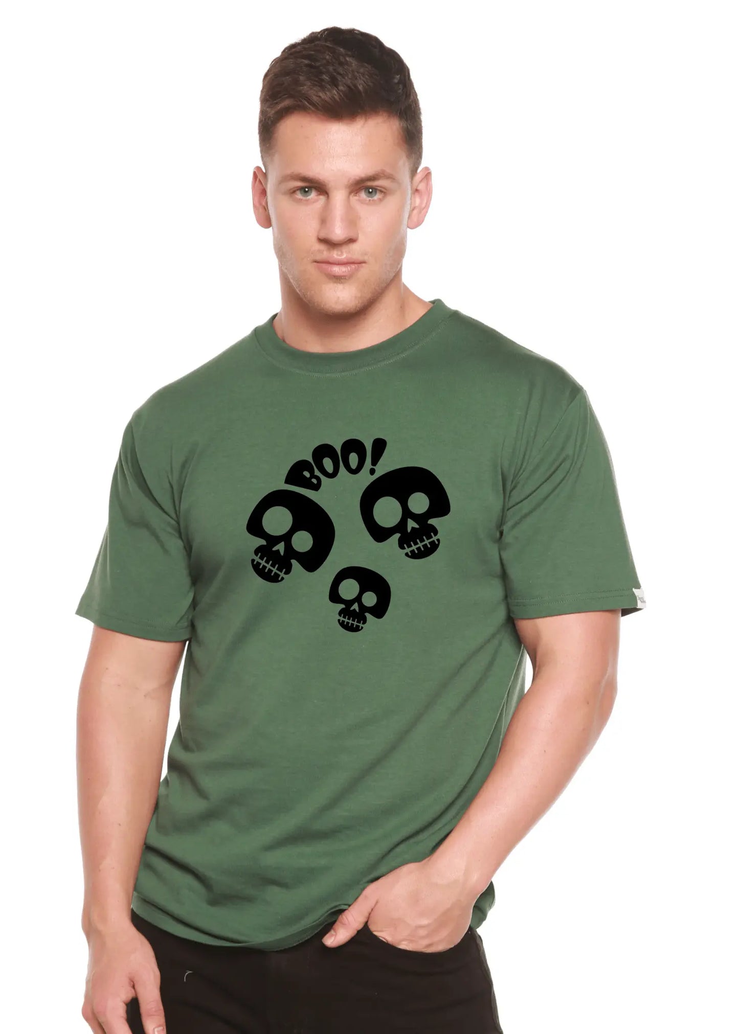 Halloween Boo Unisex Bamboo Viscose/Organic Cotton Short Sleeve Graphic T-Shirt - Blade & Thread