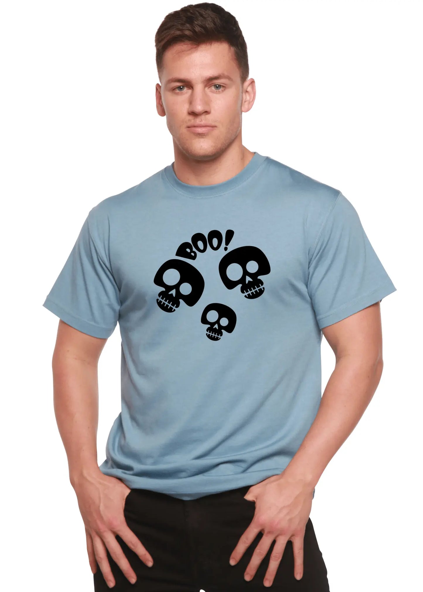 Halloween Boo Unisex Bamboo Viscose/Organic Cotton Short Sleeve Graphic T-Shirt - Blade & Thread