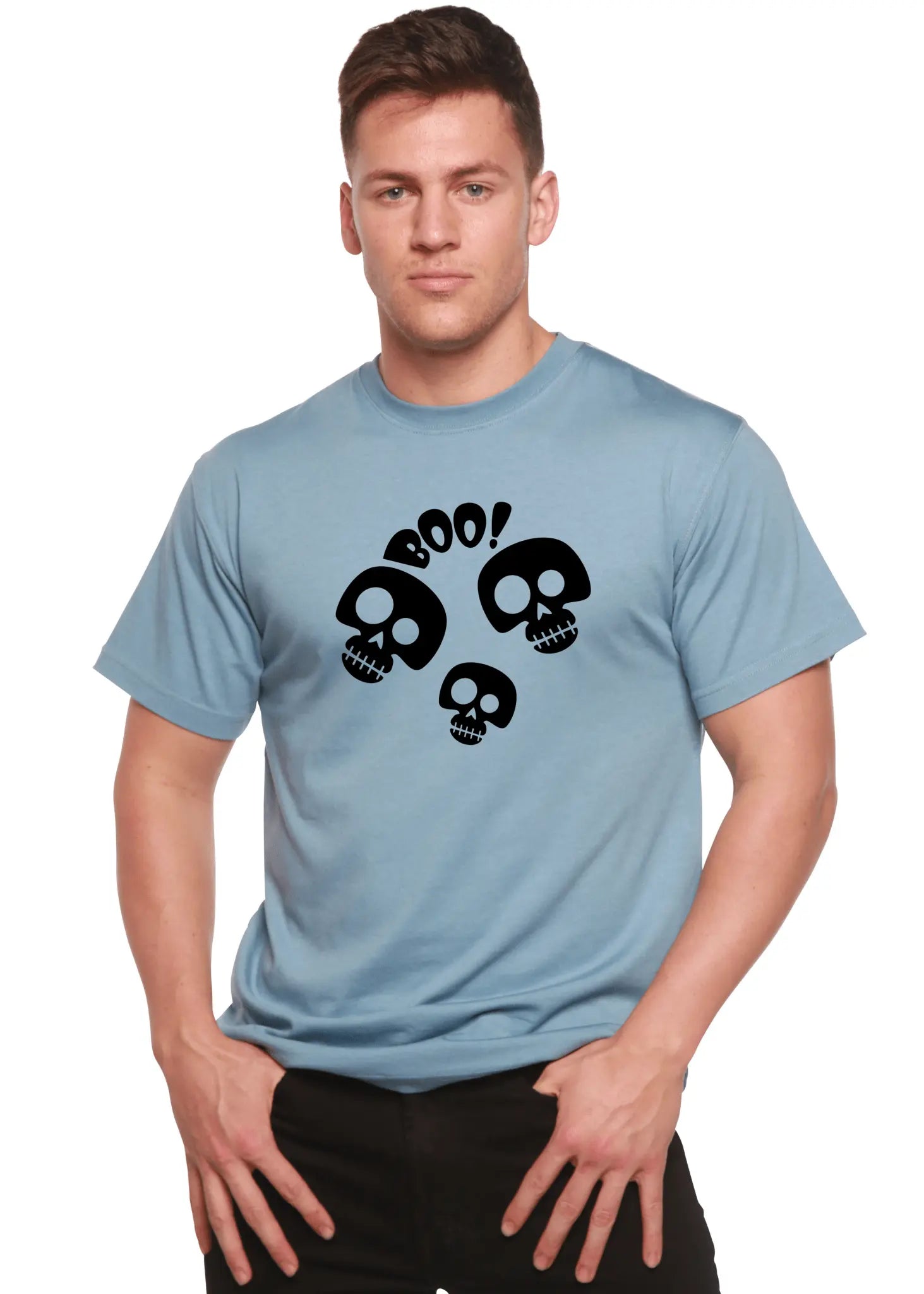 Halloween Boo Unisex Bamboo Viscose/Organic Cotton Short Sleeve Graphic T-Shirt - Blade & Thread