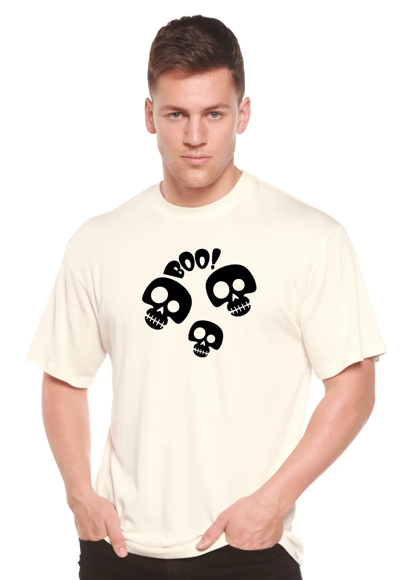 Halloween Boo Unisex Bamboo Viscose/Organic Cotton Short Sleeve Graphic T-Shirt - Blade & Thread