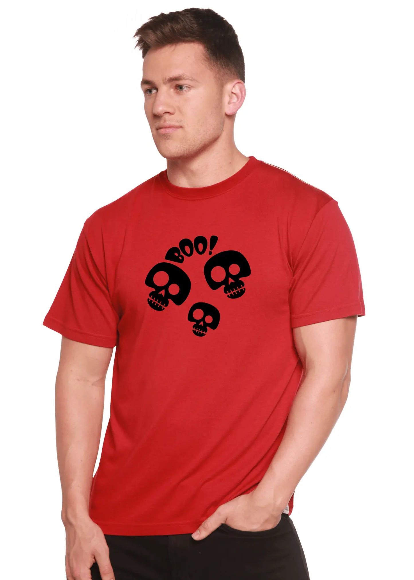 Halloween Boo Unisex Bamboo Viscose/Organic Cotton Short Sleeve Graphic T-Shirt - Blade & Thread