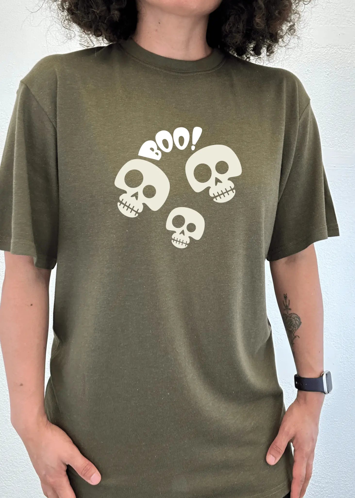 Halloween Boo Unisex Bamboo Viscose/Organic Cotton Short Sleeve Graphic T-Shirt - Blade & Thread